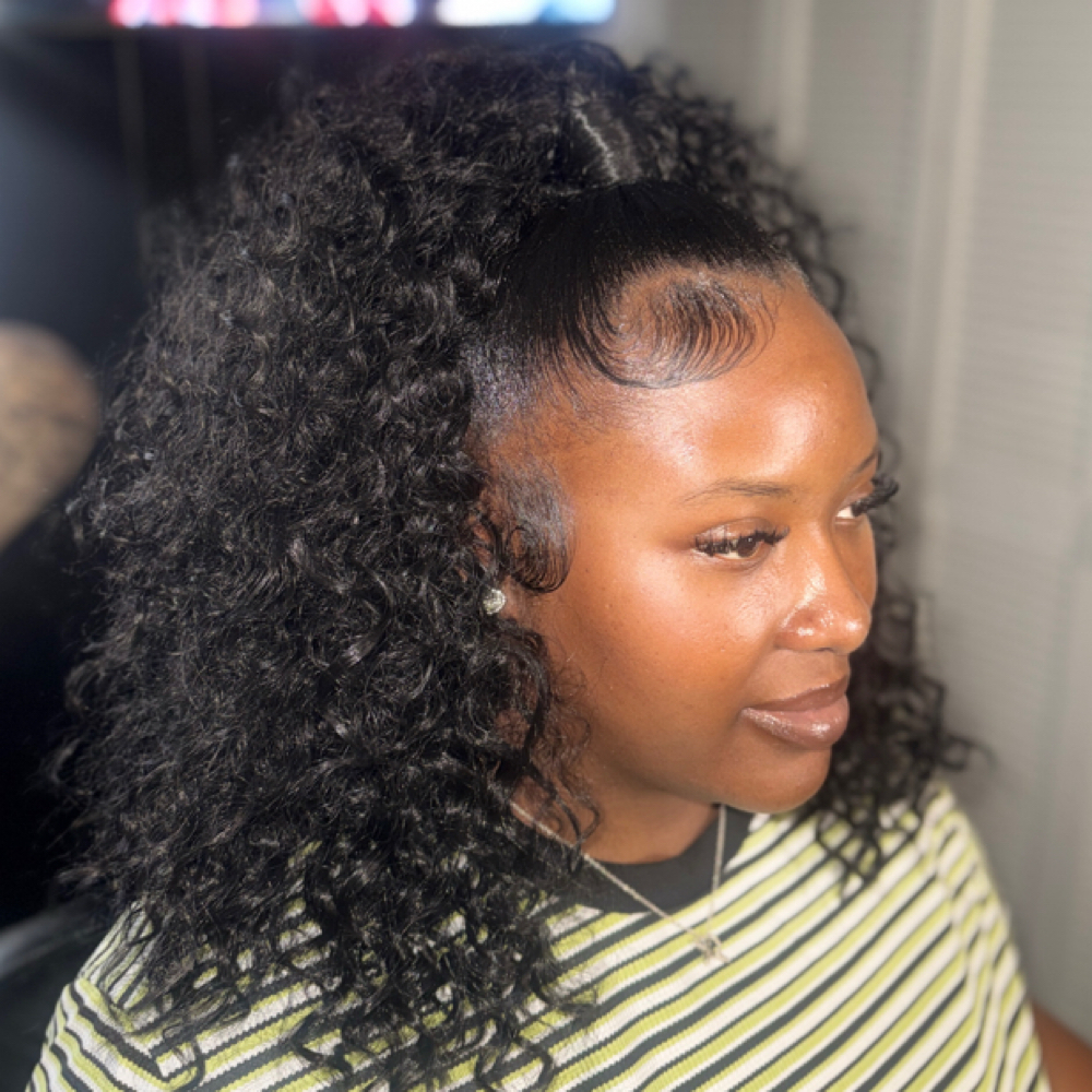Half up Half Down | Organique Hair at Ace Stylez in North Little Rock, AR
