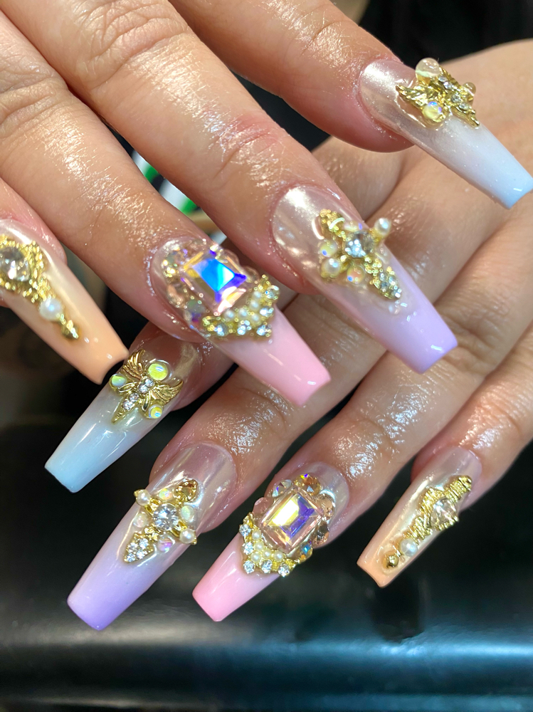 Crystals $3-$5 Per Nail