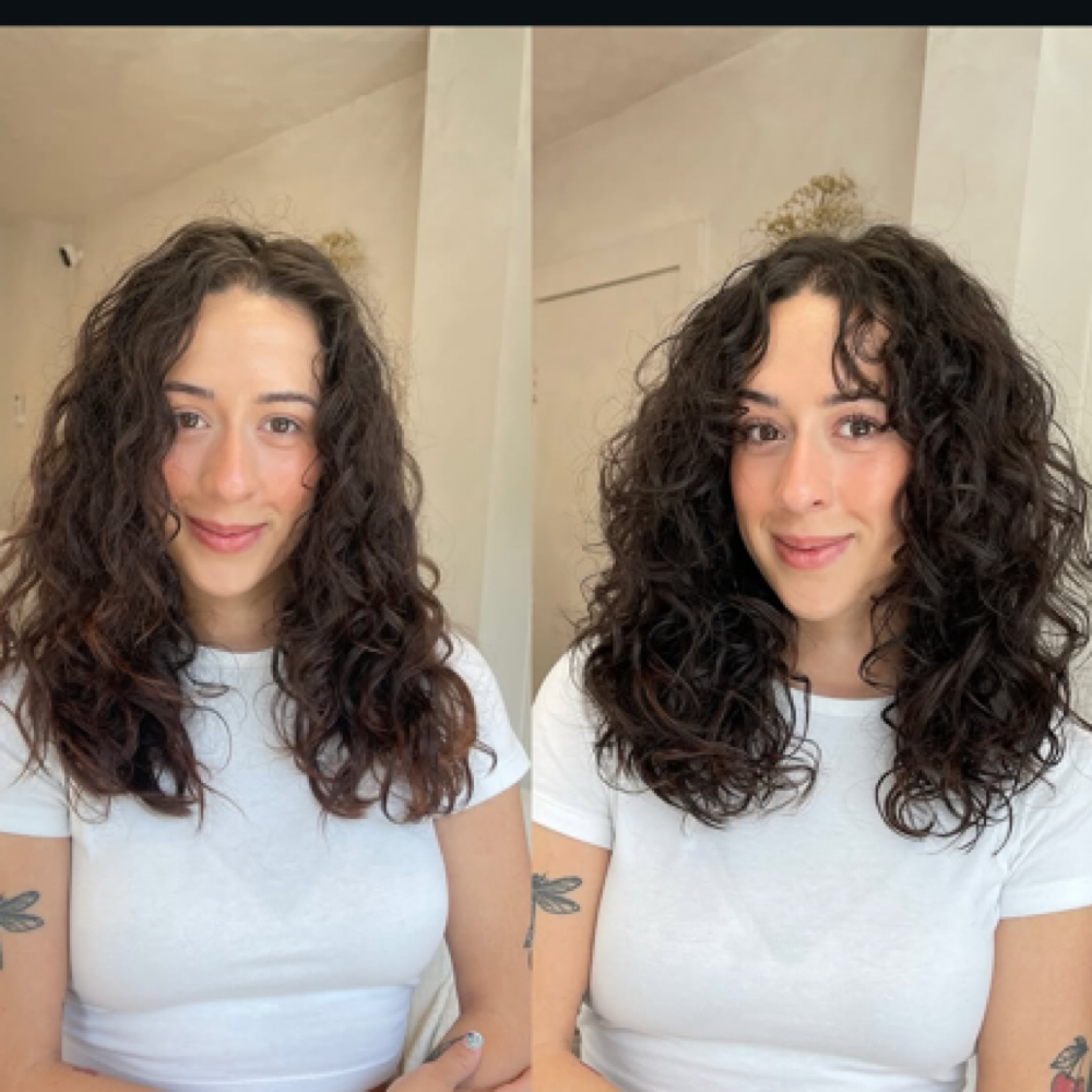 Curly Haircut at Luxe and Mane Co in Spring, TX
