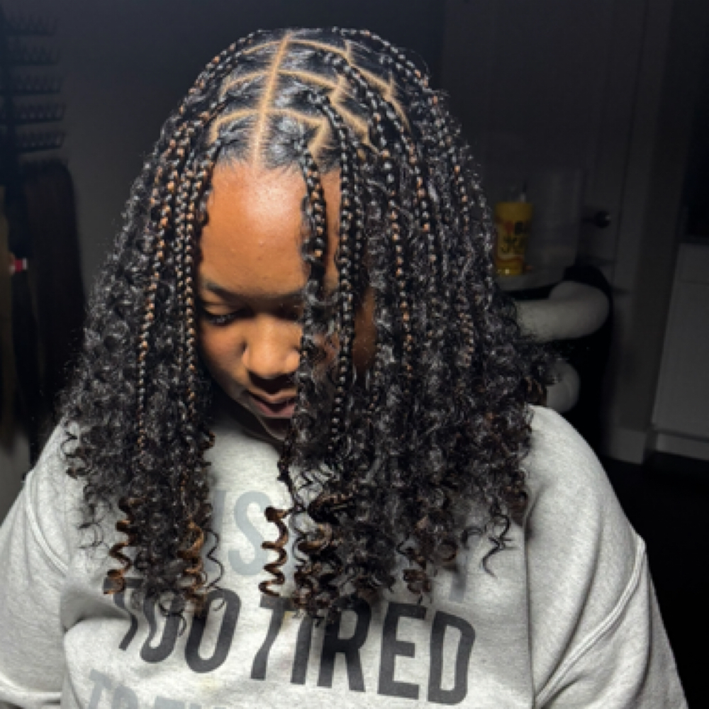 Short Boho Knotless 💕 at SheStyles.BySarai in Aurora, CO