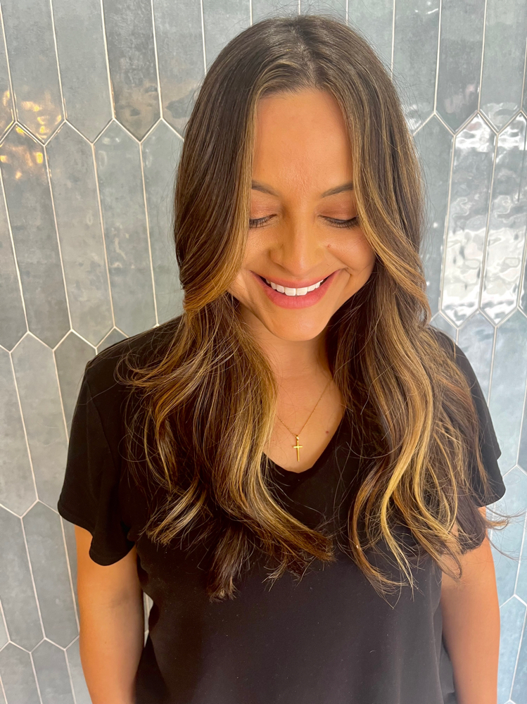 Root To Tip Partial Balayage