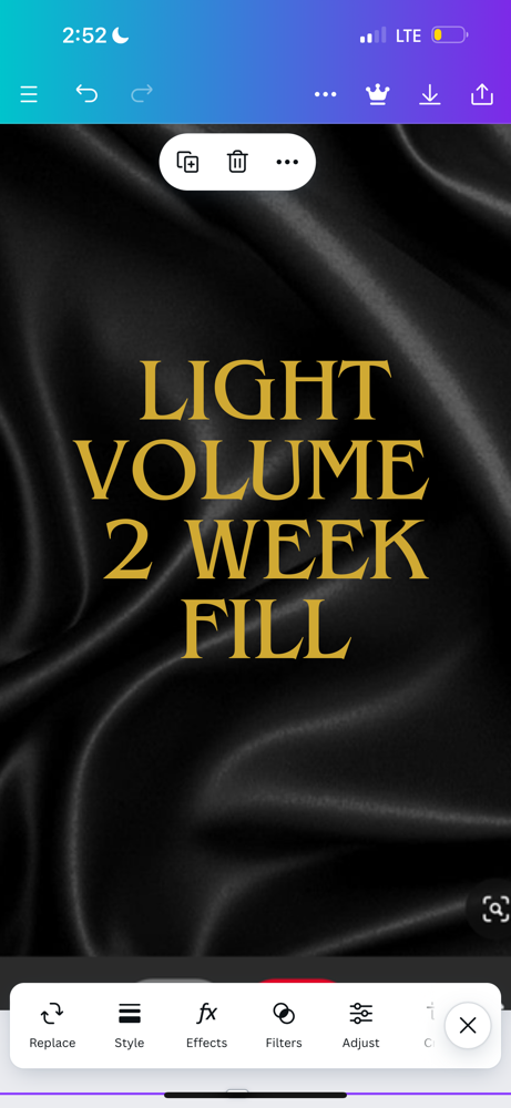 Light Volume 2 Week Fill
