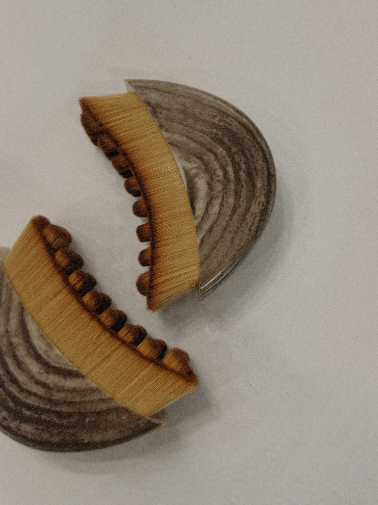 Dry brush lympathic drainage