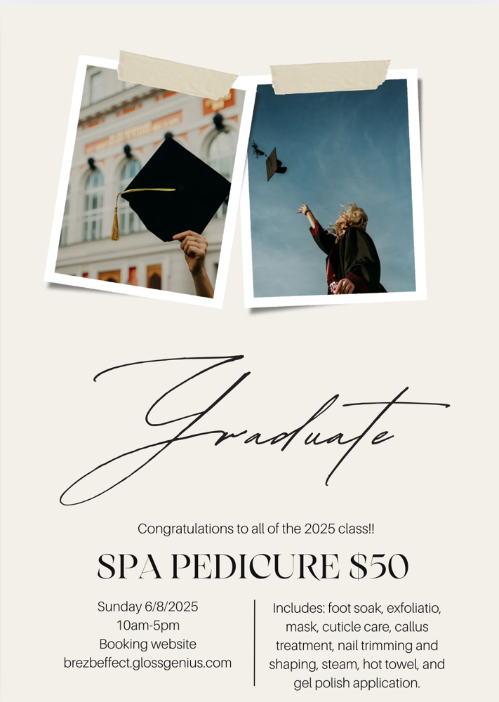 Graduation Spa Pedicure