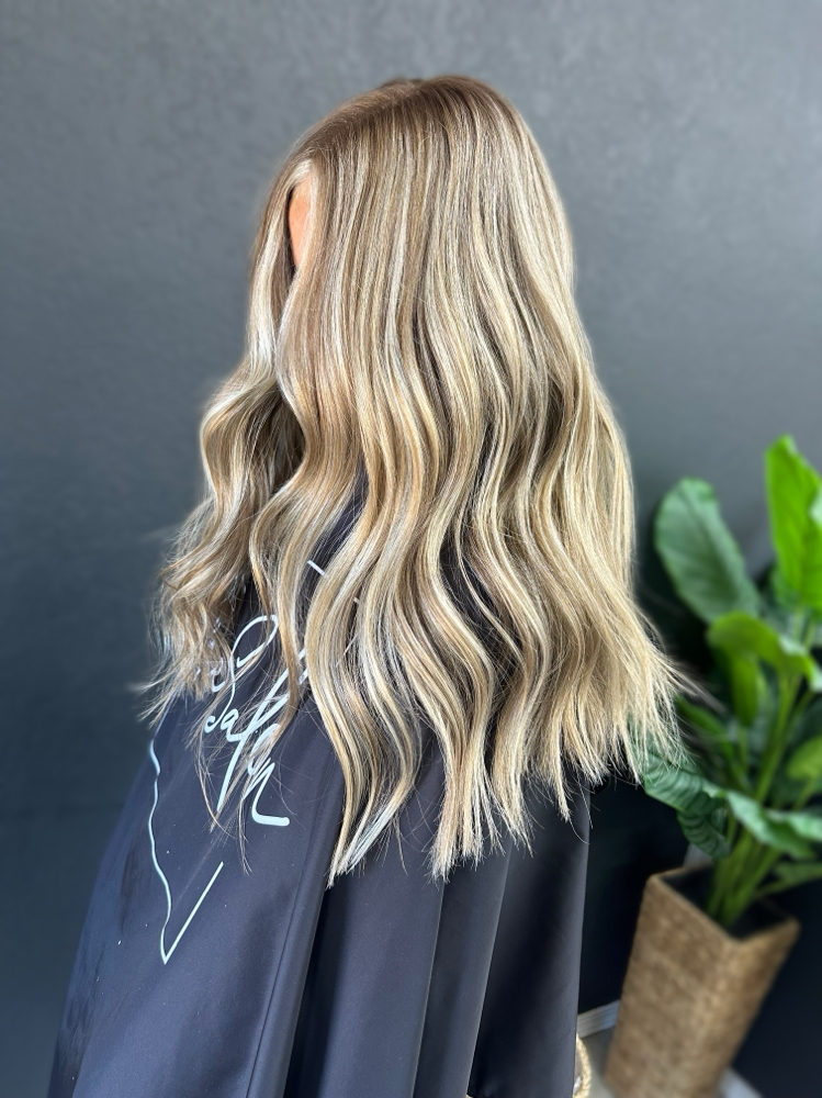 Full Highlight w/ Root Smudge