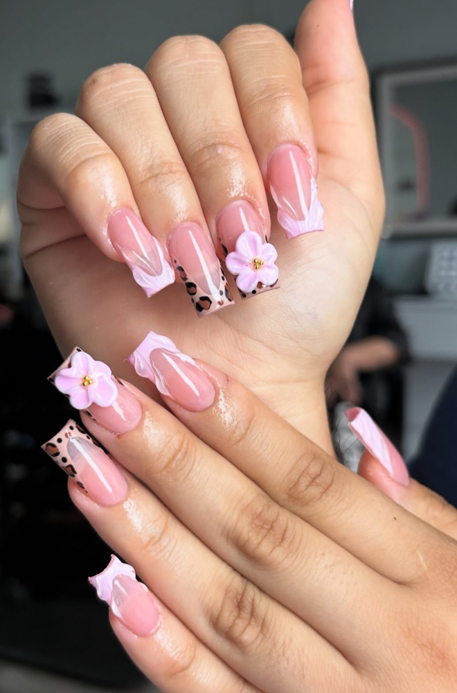Acrylic medium nails at yoha_nailstech in Tampa, FL