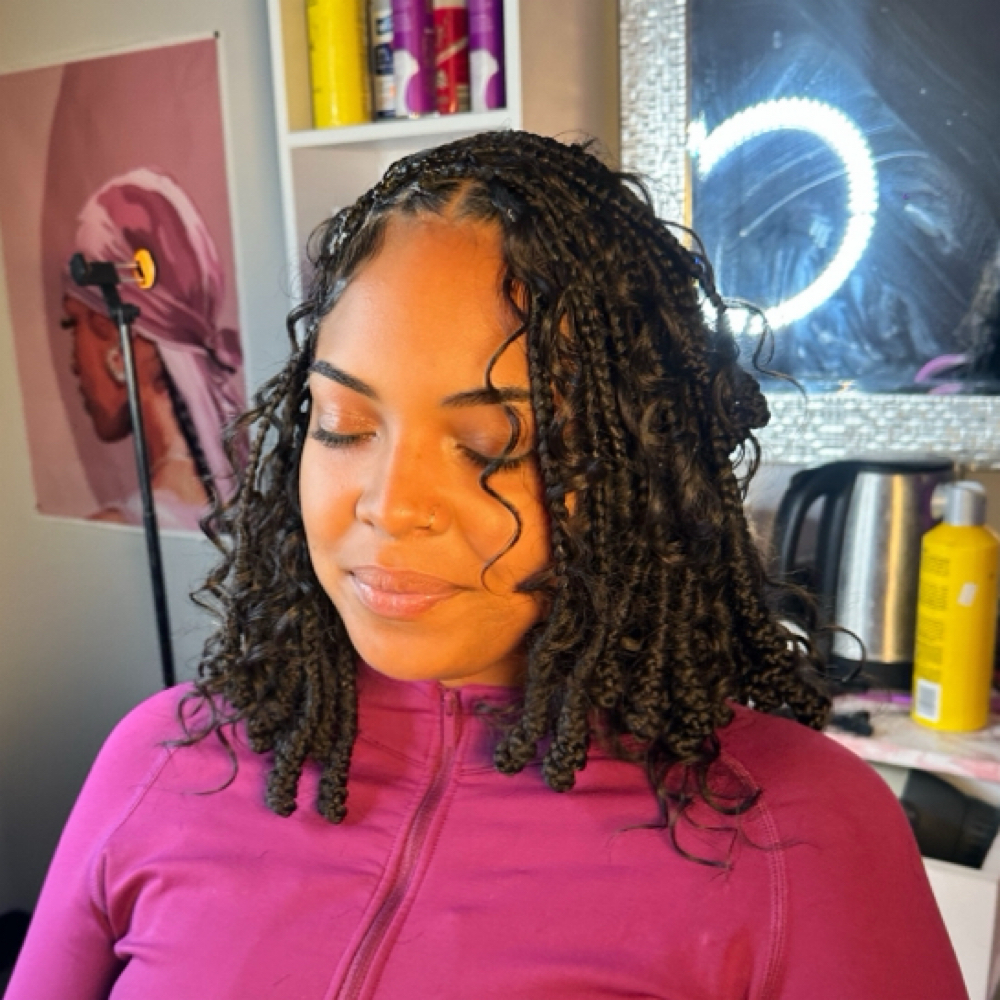 Natural Boho Knotless+ Barrels at Exotic Slay in Lanham, MD