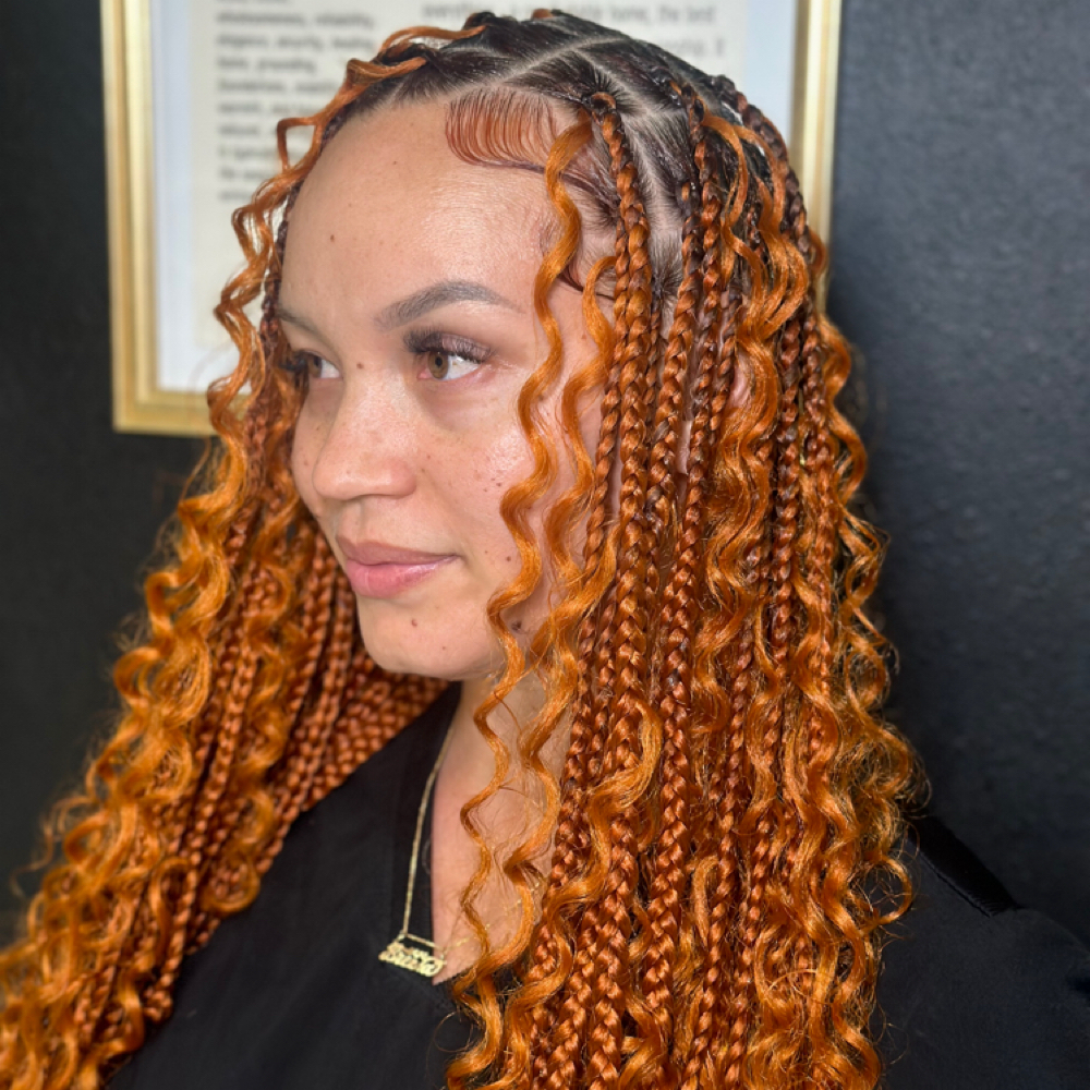 Boho Knotless (medium) at Queen’z & King’z Barber Salon in Murrieta, CA