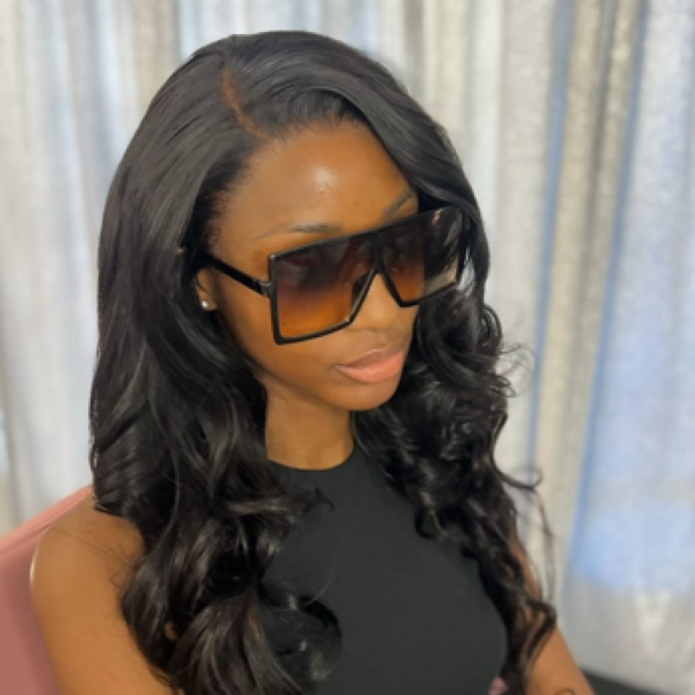 Lace Front Install at So Glamorous Beauty in Van Nuys, CA