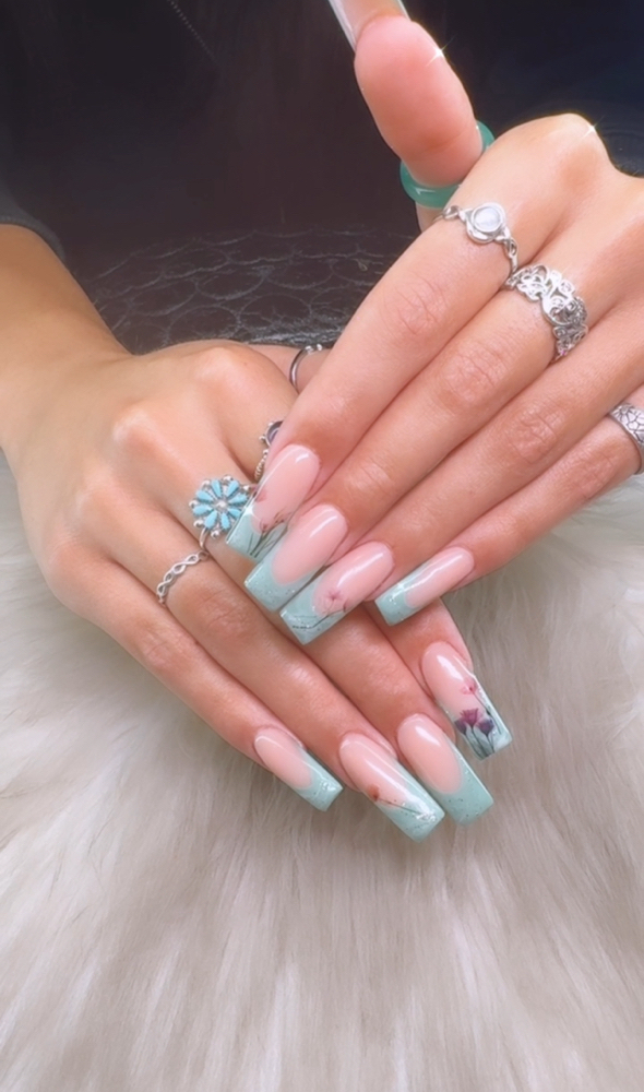 Long Acrylic Full Set