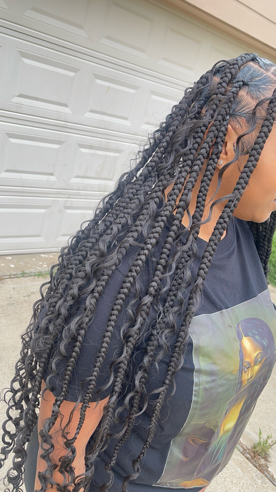 Large Knotless Braids at Diamond in Katy, TX