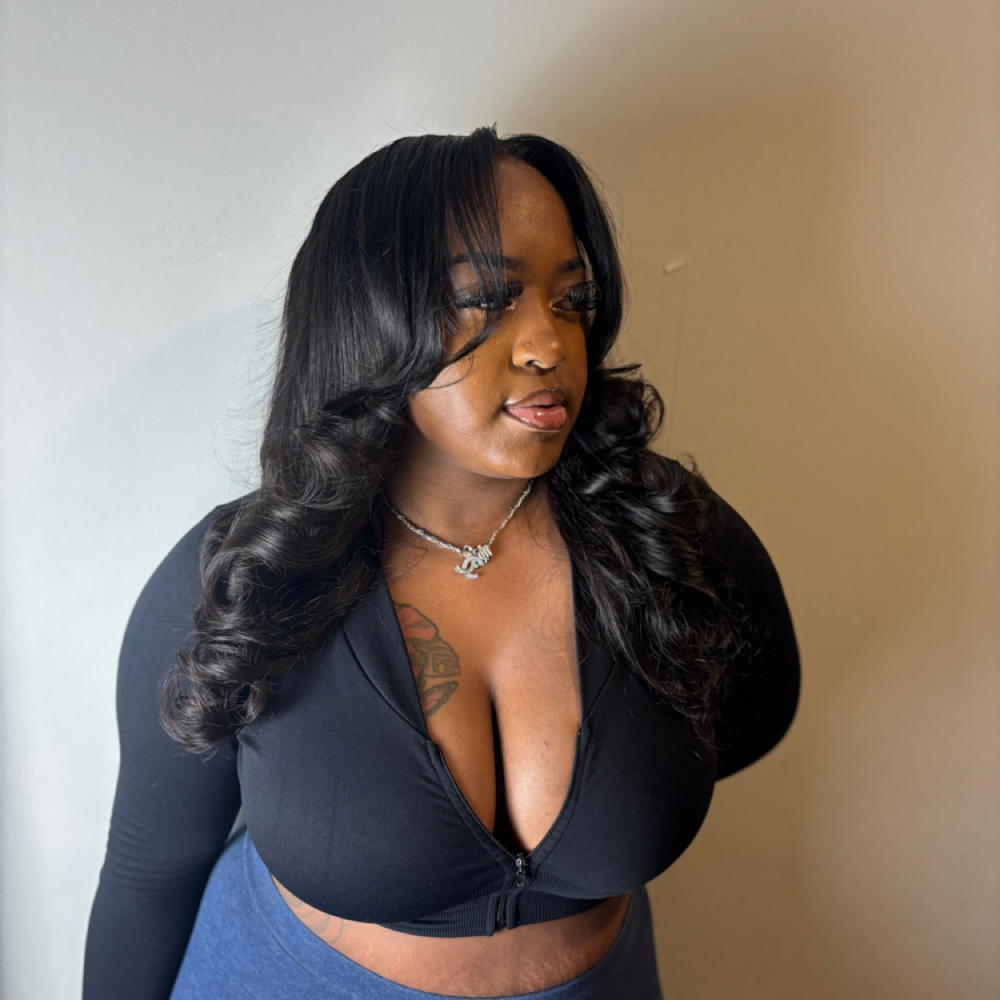 Closure wig install at Artistry of Braiding in Milwaukee, WI