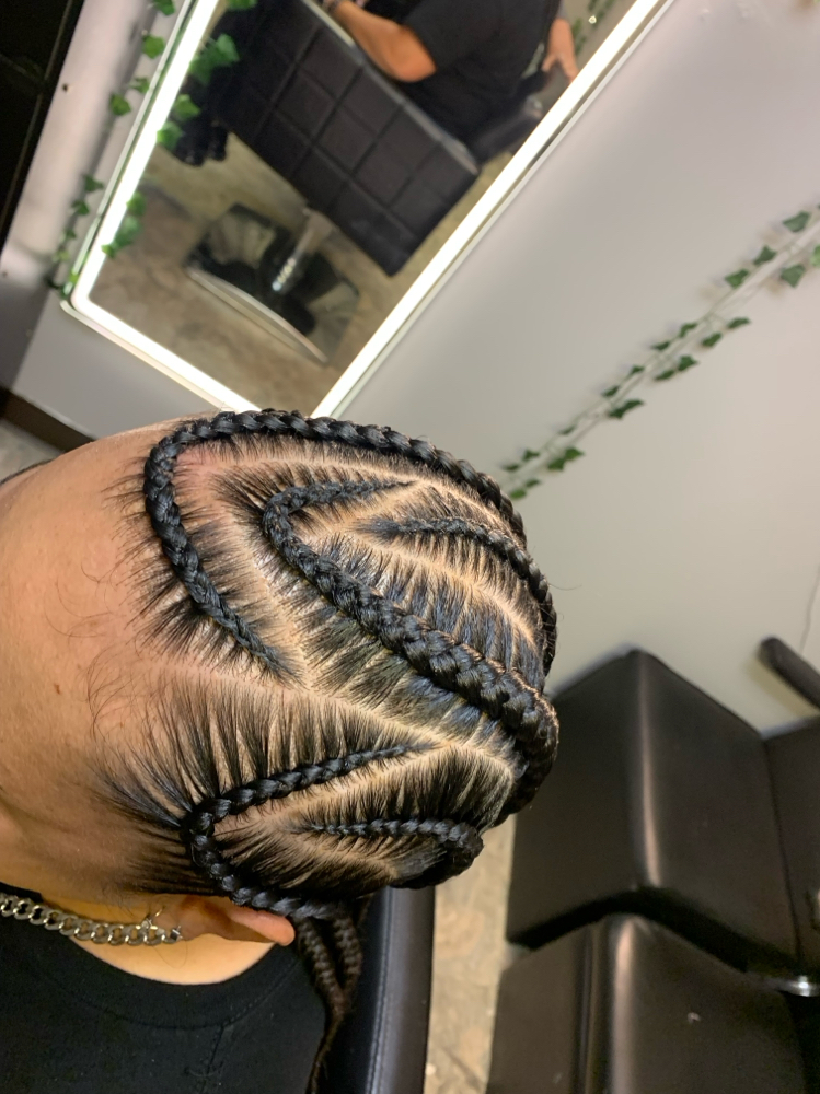8 Cornrows Natural Hair at To Be Crowned By Nina Lynn in Emmaus, PA