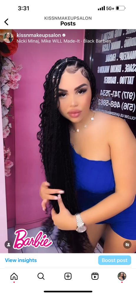 Knotless Braid Braiding Hair Includ