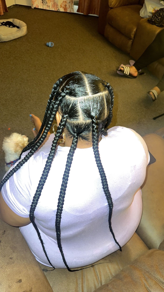 Jumbo Knotless braids (butt length)