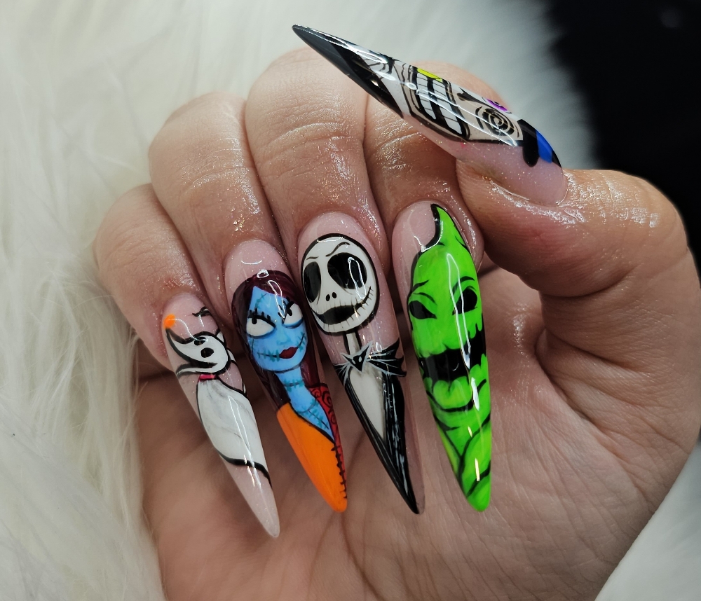 Full Set With Extreme Nail Art