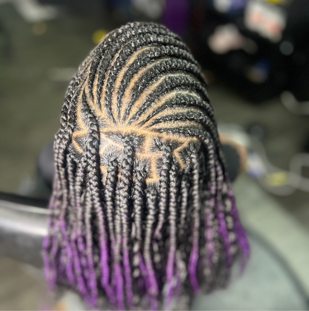 Tribal Braids at Aligned Hair & Wig Studio in Snellville, GA