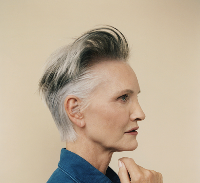 Grey Blending With Blow Dry