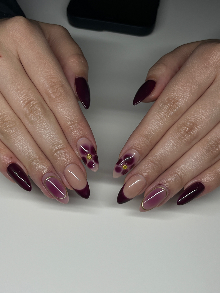 Gelx fullset almond medium at nailssxbellaa in Henderson, NV