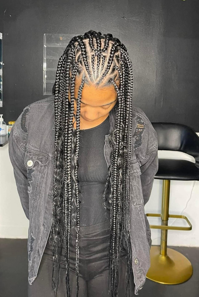 Fulani braids (medium Knotless)