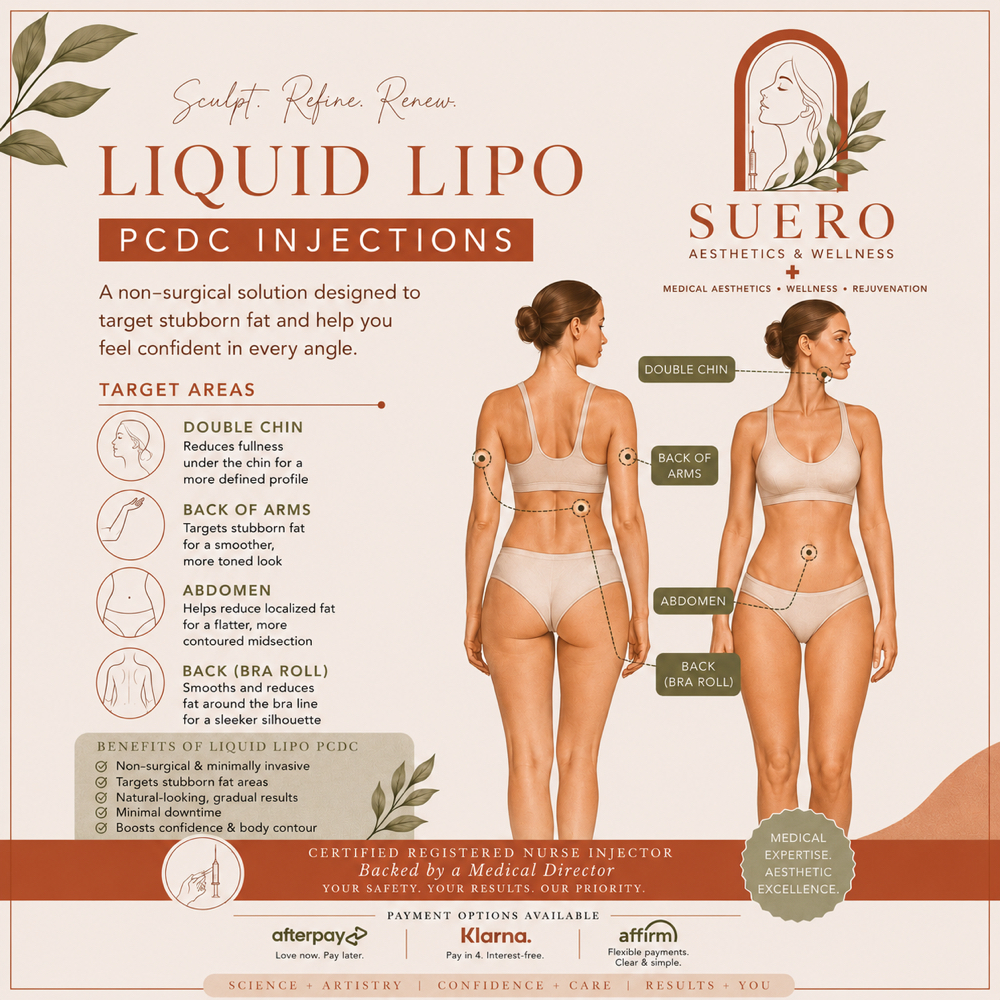 PCDC Shots (fat Dissolving Shots) at Suero aesthetics & wellness in El Paso, TX