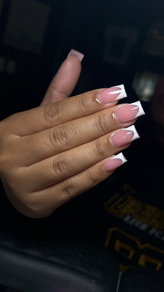 French Tips. (No Design) at DreamyNailsbyK in Fayetteville, NC