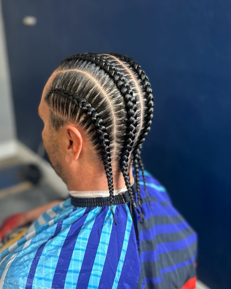 4 Natural Cornrows