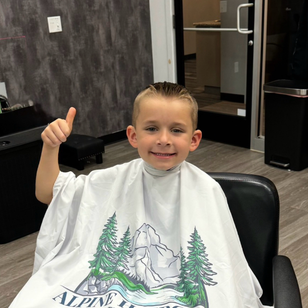(0-8 Years)-boy’s haircut at Alpine Haircuts in Wilkes-Barre, PA