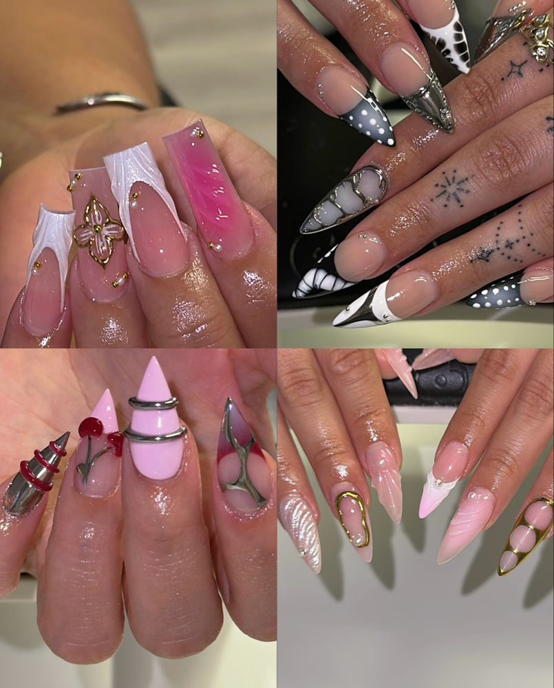 Moderate Full Set at ICYBNAILZ in Pinole, CA