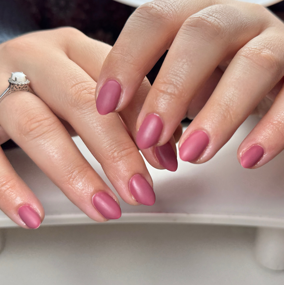 Solid Color Structured Gel Manicure