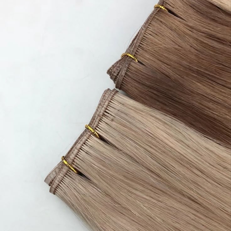 1 row weft install at KMW Blondes in Yorba Linda, CA