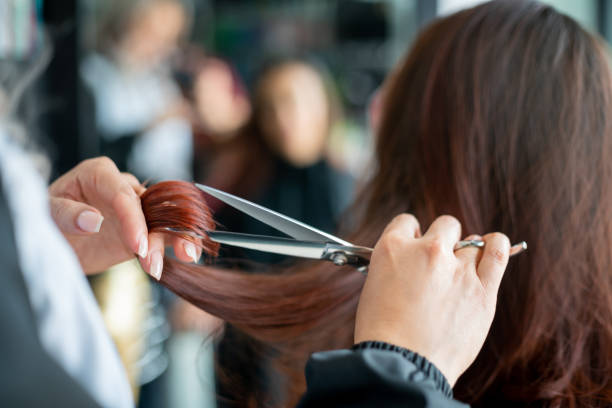 Scissor hair cut