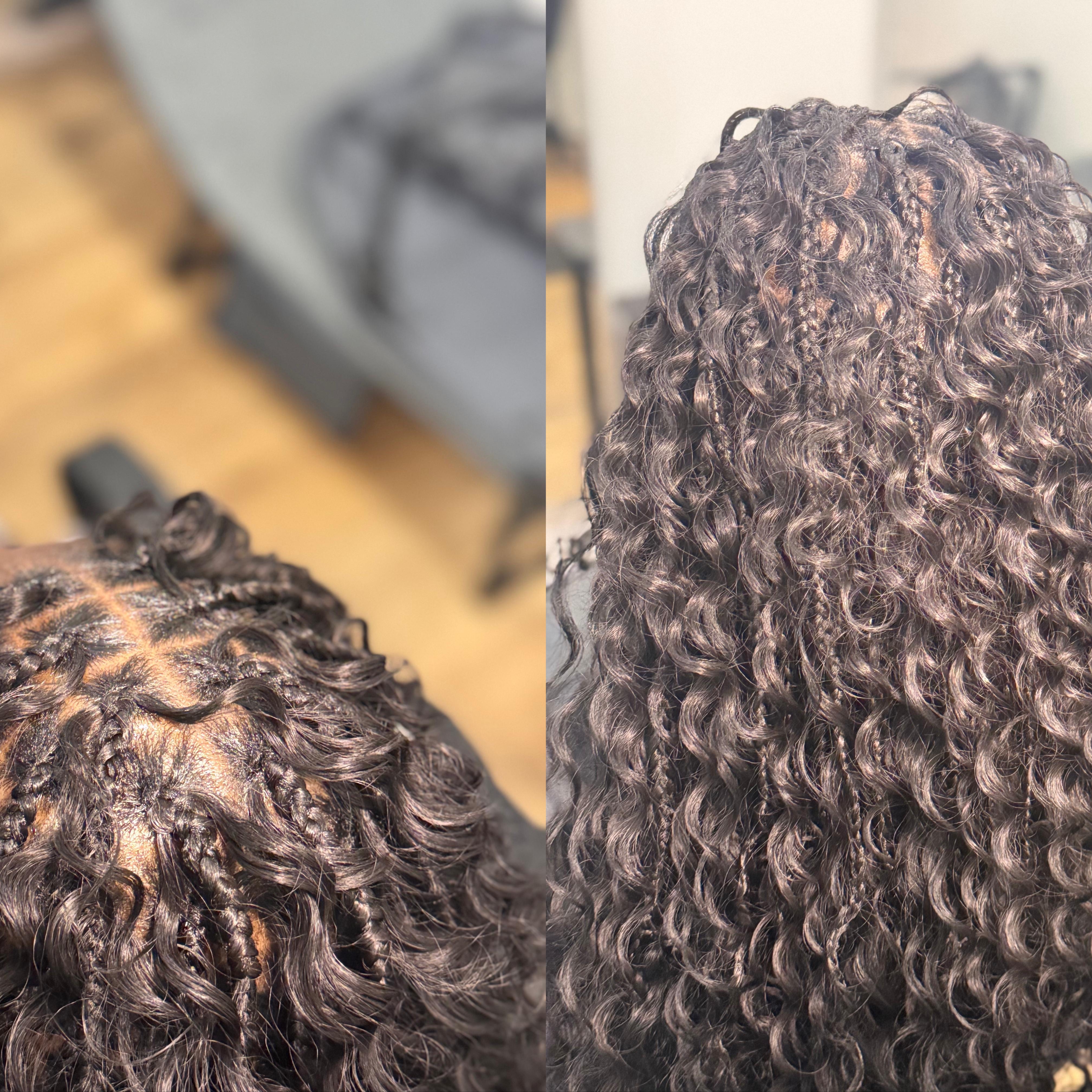 S-MeduimBoho Human Hair Blended at Michou  HairBraiding in Anaheim, CA