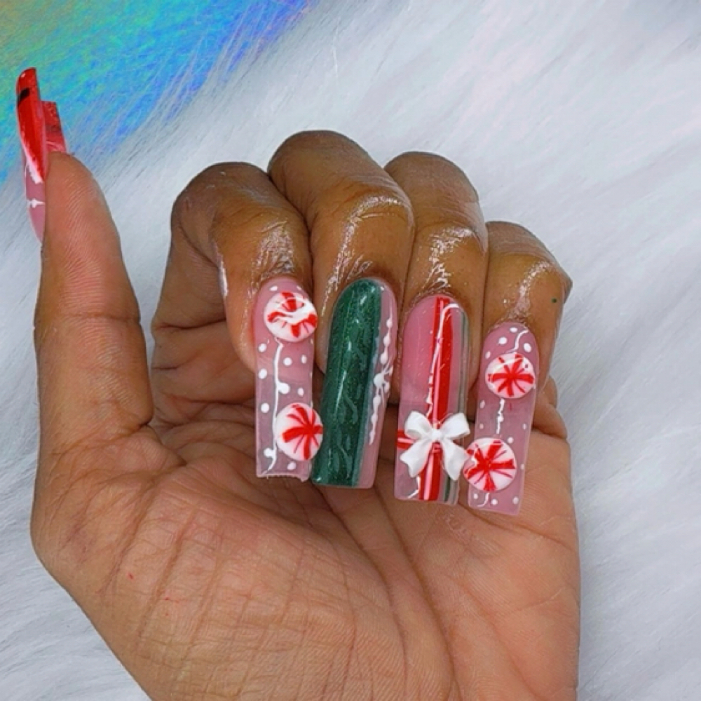 Length at Unique nails by tykiia in Shelby, NC