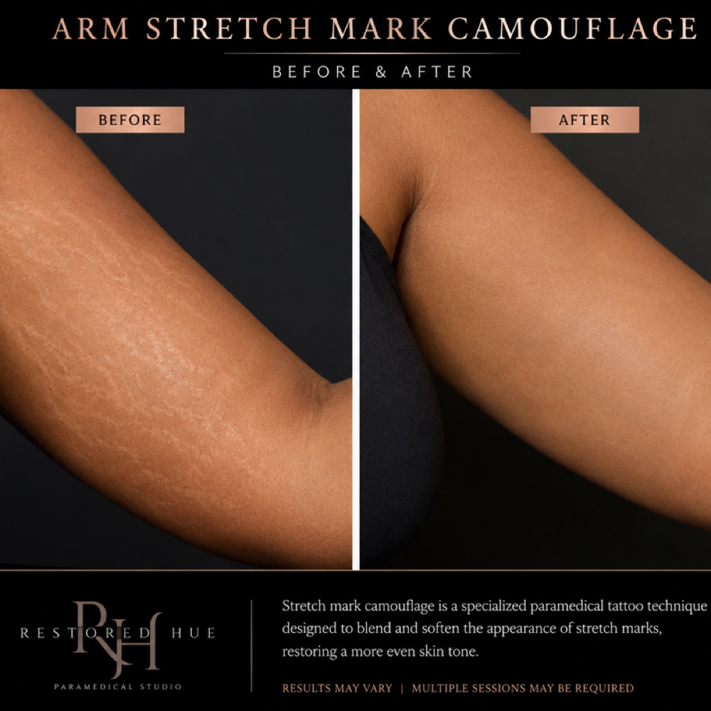 Arm Stretch Mark Camouflage at Restored Hue Paramedical Studio in Atlanta, GA