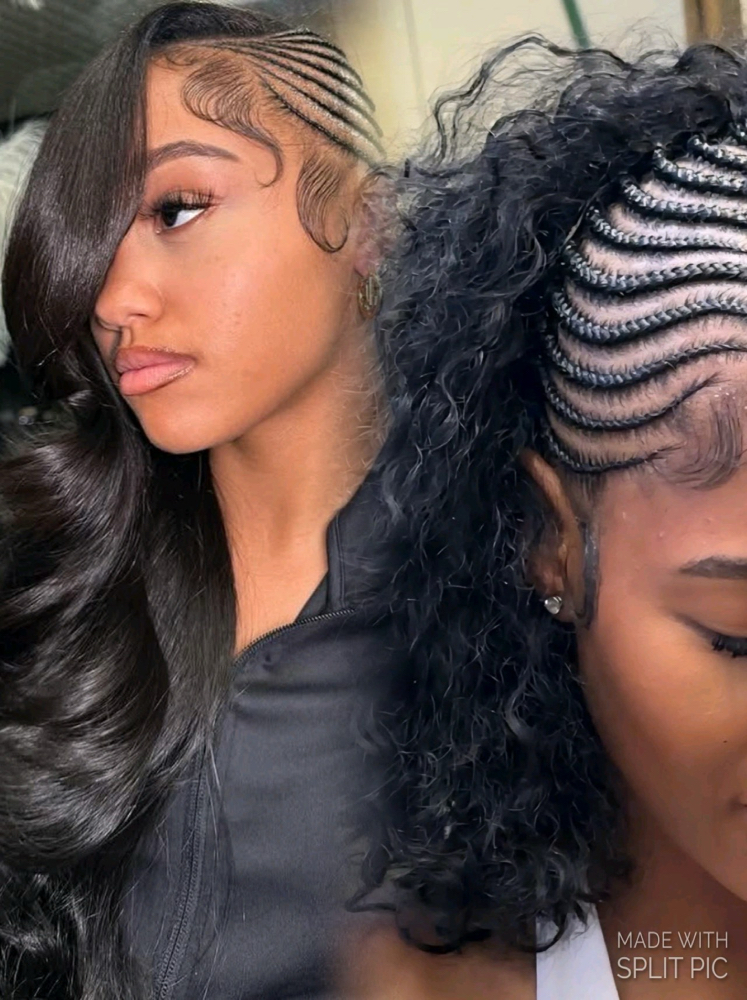 Half&Half Up Down Sew In/QW at The Hair Lab Beauty & Barber Lounge in Laurens, SC