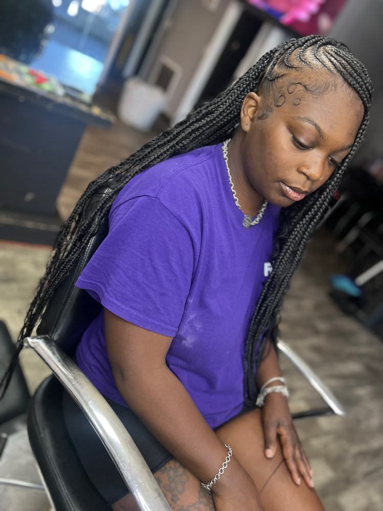 Fulani Braids W/ Knotless