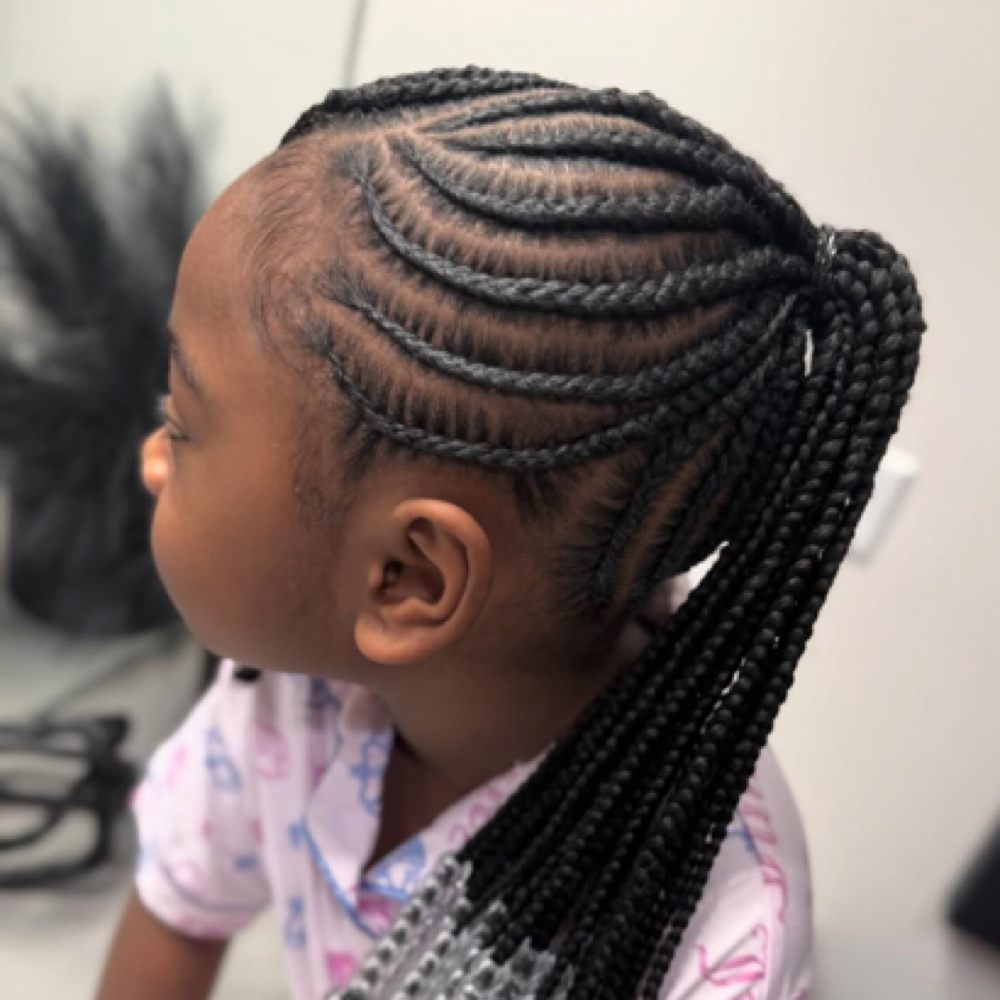 Braided Ponytail Kids (Natural Hair at Haus Of Kartel in Rochester, NY