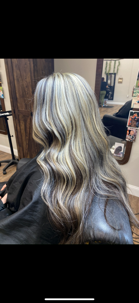 Foils on top(2colors) & solid under at Deep Roots LLC. in Kingwood, WV