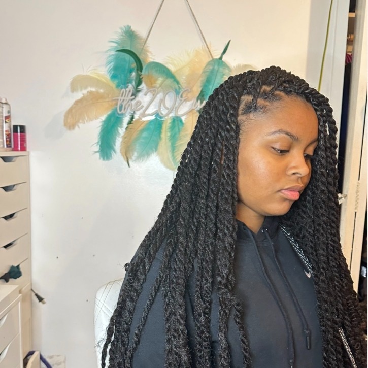 Kinky Twists - (Waist Length) at THEZOEWAYY in Park Forest, IL