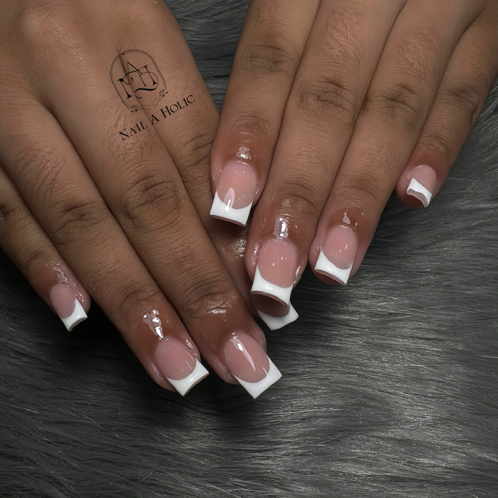 Acrylic Pink & White