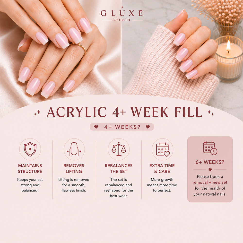 4+ Week Fill (Acrylic) at G-Luxe Studio LLC in Menomonee Falls, WI