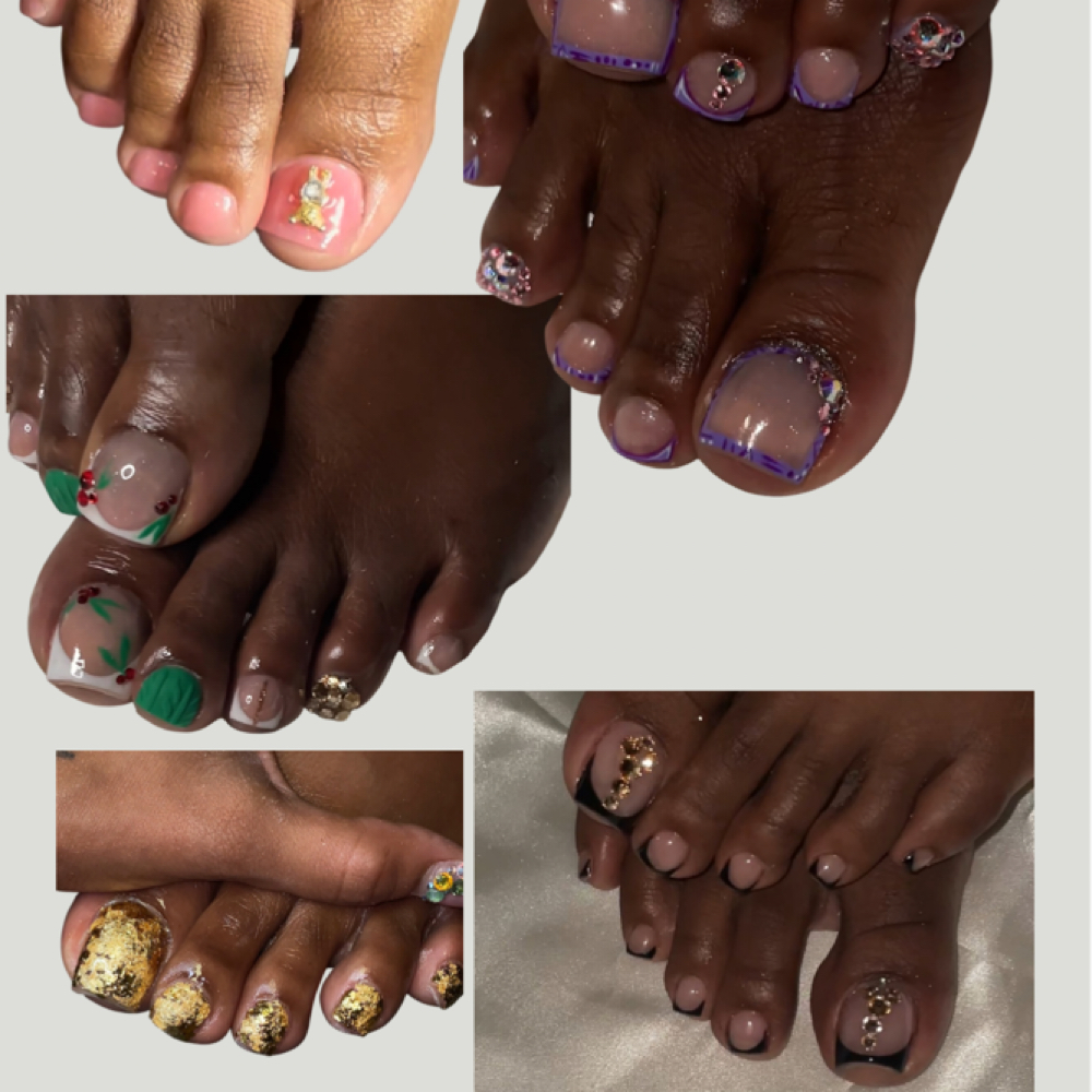 Loui’s Acrylic Toe Overlay💕 at Laqued By Loui in Charlotte, NC