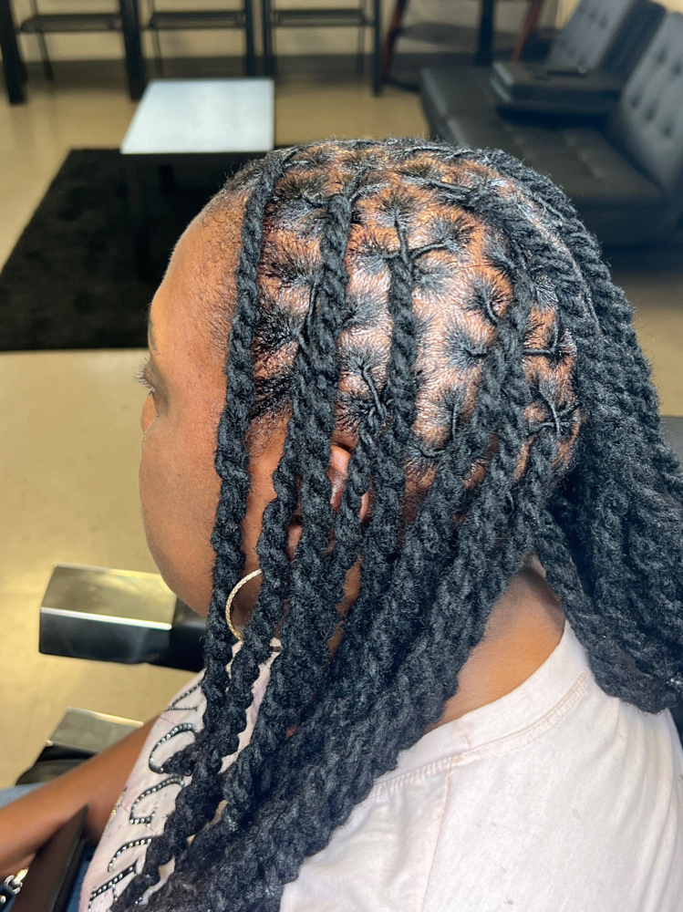 Loc Style (Two Strand Twist) at MJ Hair Institute in Tyler, TX