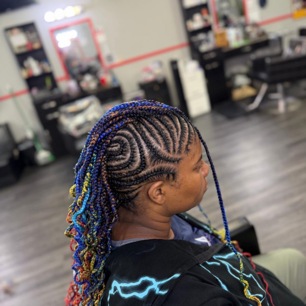 Feeders Braids at Alizah’s Hair Salon in Indianapolis, IN