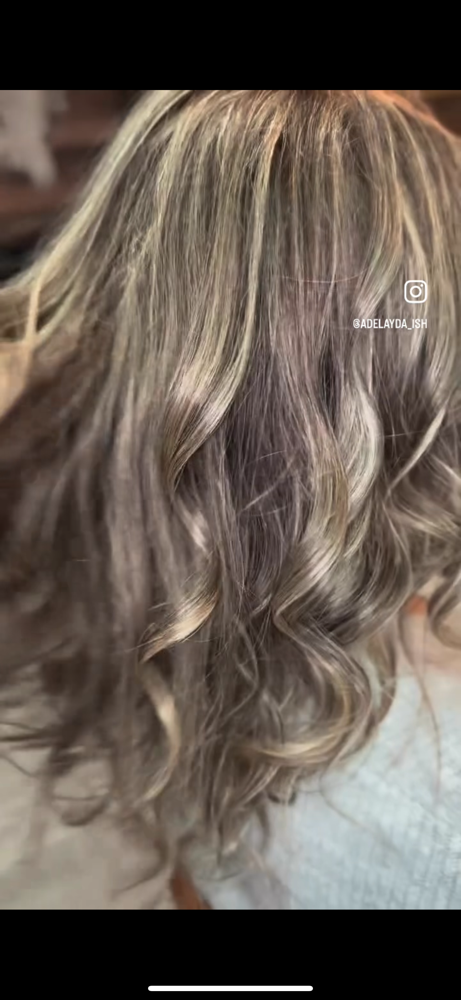 Dimensional Blonding & Foil Special at Adelayda ish in Deer Park, WA