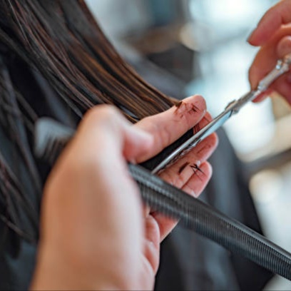 Woman shampoo /cut /style at Tiffany at the HARLOW HOUSE in Warner Robins, GA