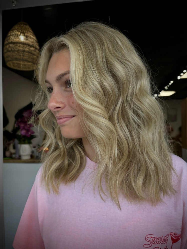 Partial Custom Blonding + Style