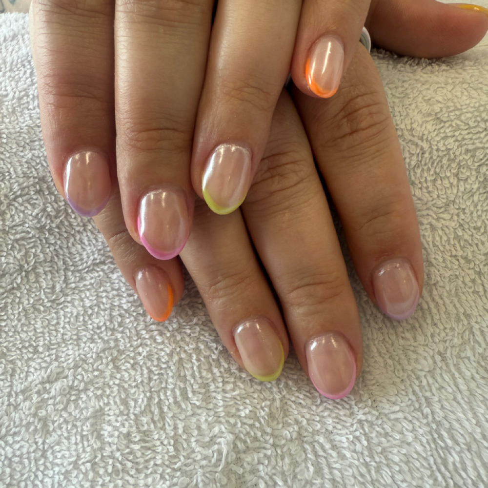 Gel Manicure With French at Sophia 27 Nails & Spa, LLC in Shenandoah, TX