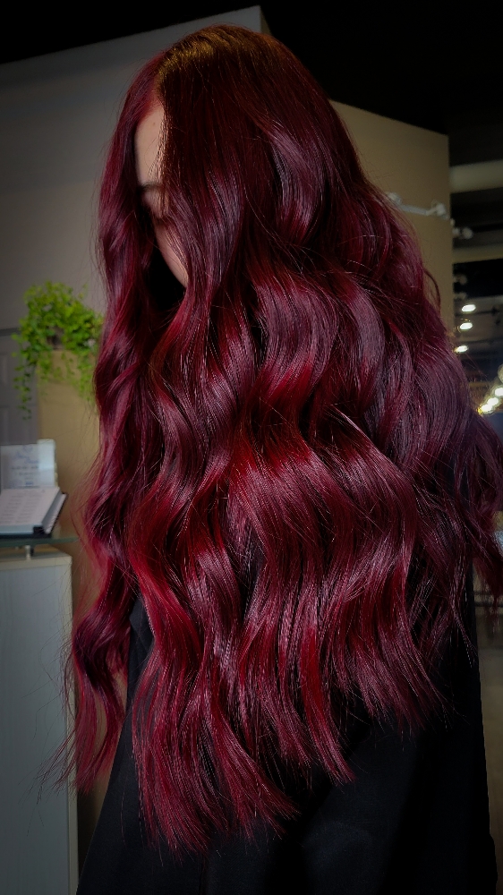 Allover color+Blowdry